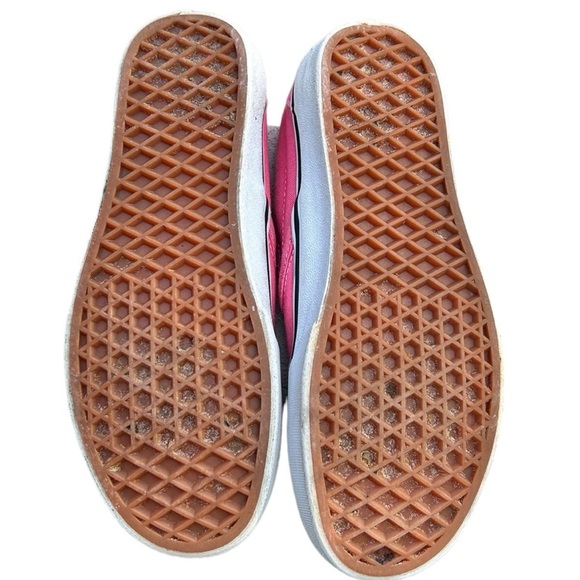 Vans Off the Wall Classic Slip on Sneaker Rare Neon Knockout Pink Women’s Size 7 - Picture 7 of 10